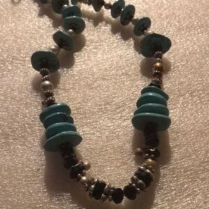 Antique Turquoise and Silver Necklace
